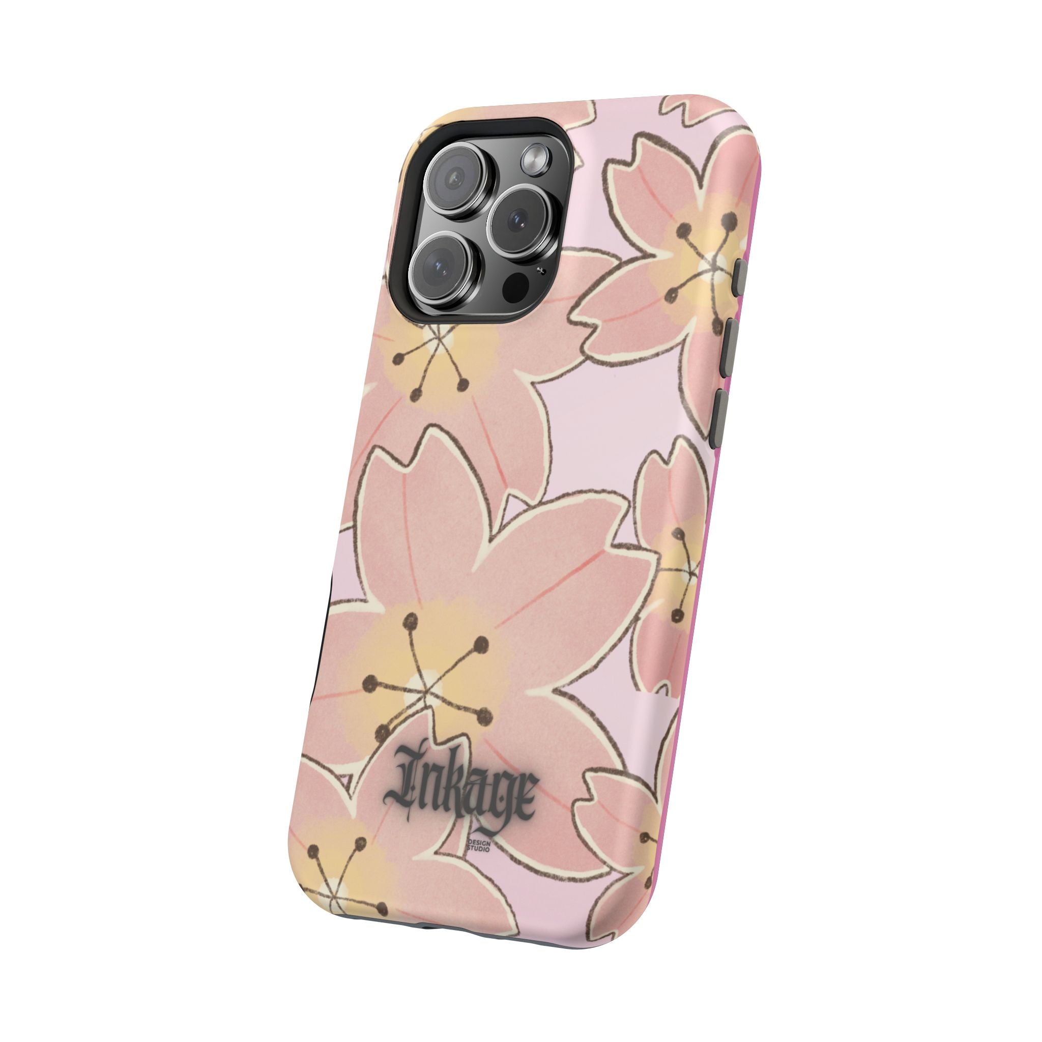 Charming Floral Magnetic Phone Case (Minimal)