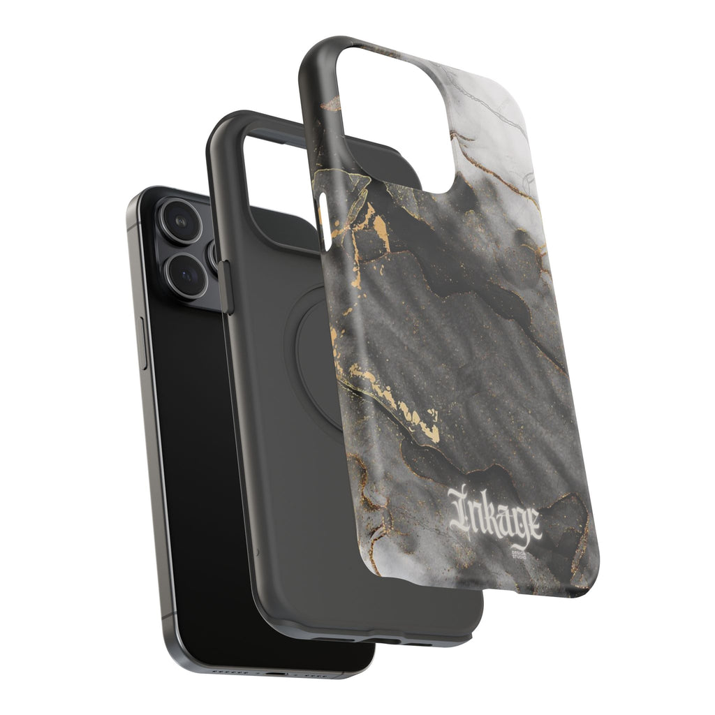 White Noir Marble Gold Foil Magnetic Phone Cases