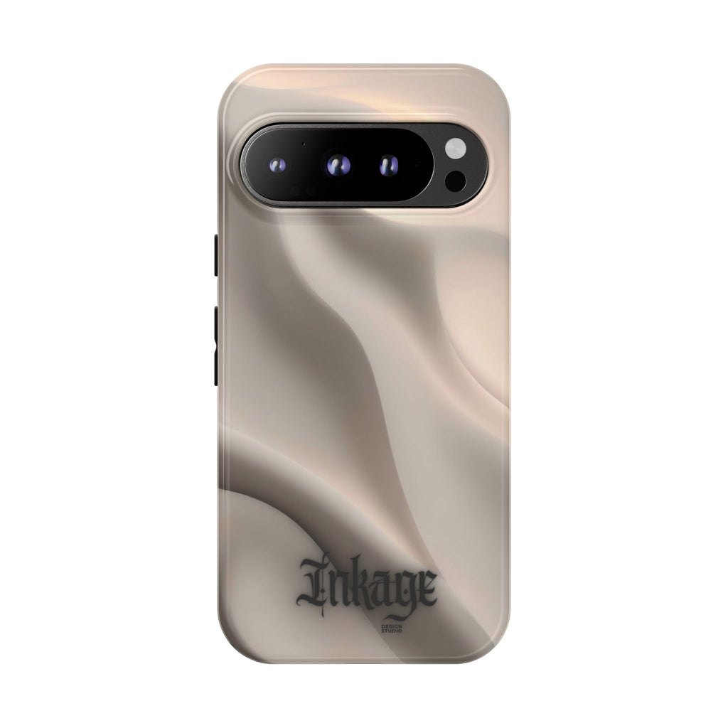 Beige Wavy Flow Tough Phone Case (Minimal)