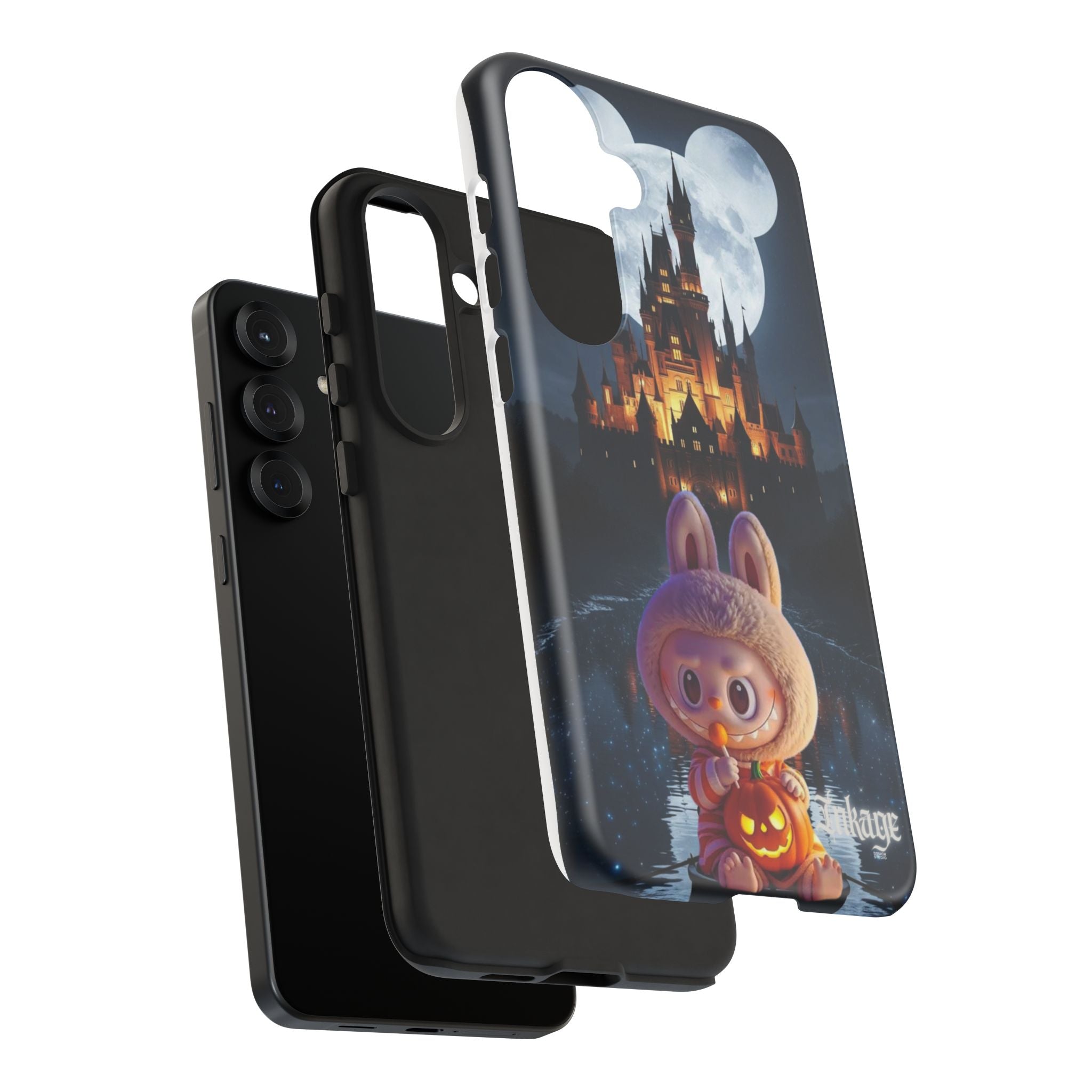 Labubu Halloween On Disney Boat Tough Phone Cases (Season, Animation)