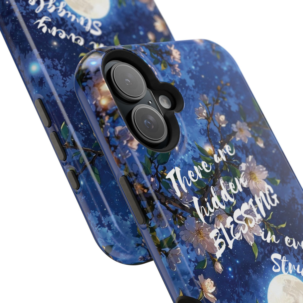 “Moonlit Blessing” Quote Magnetic Phone Cases