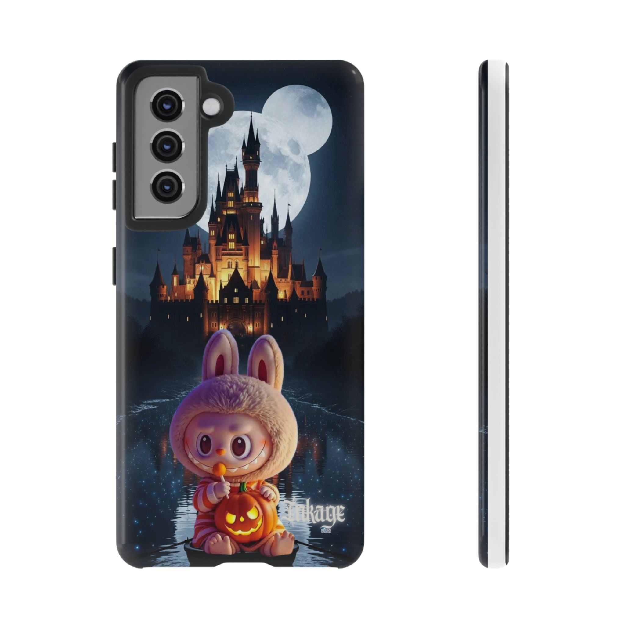 Labubu Halloween On Disney Boat Tough Phone Cases (Season, Animation)