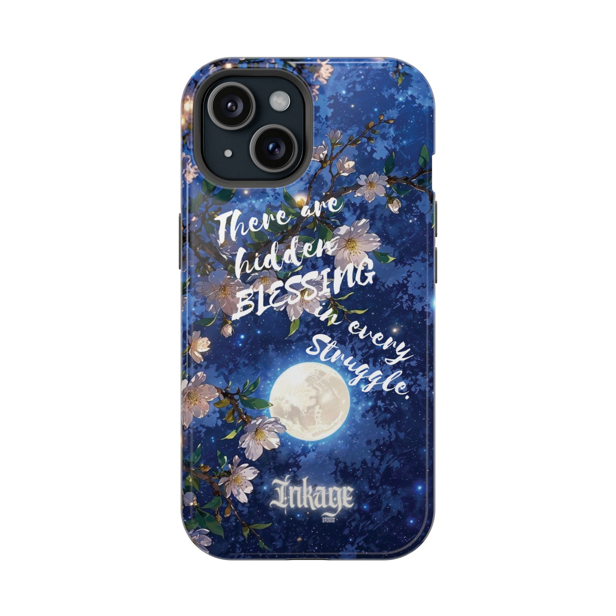 “Moonlit Blessing” Quote Magnetic Phone Cases