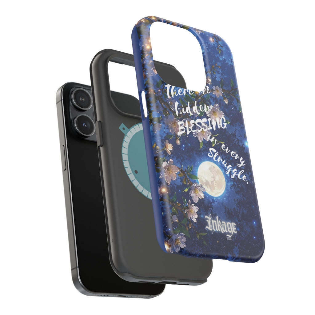 “Moonlit Blessing” Magnetic Phone Cases (Quote)