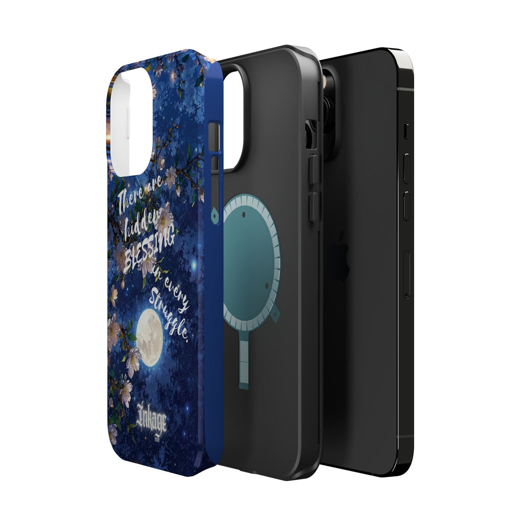 “Moonlit Blessing” Magnetic Phone Cases (Quote)