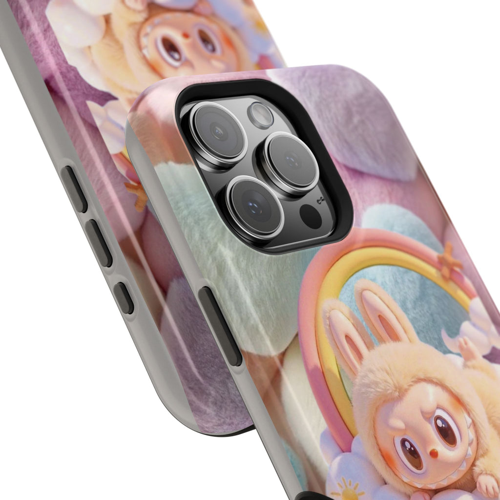 Pastel Rainbow Labubu Magnetic Phone Cases (Animation)