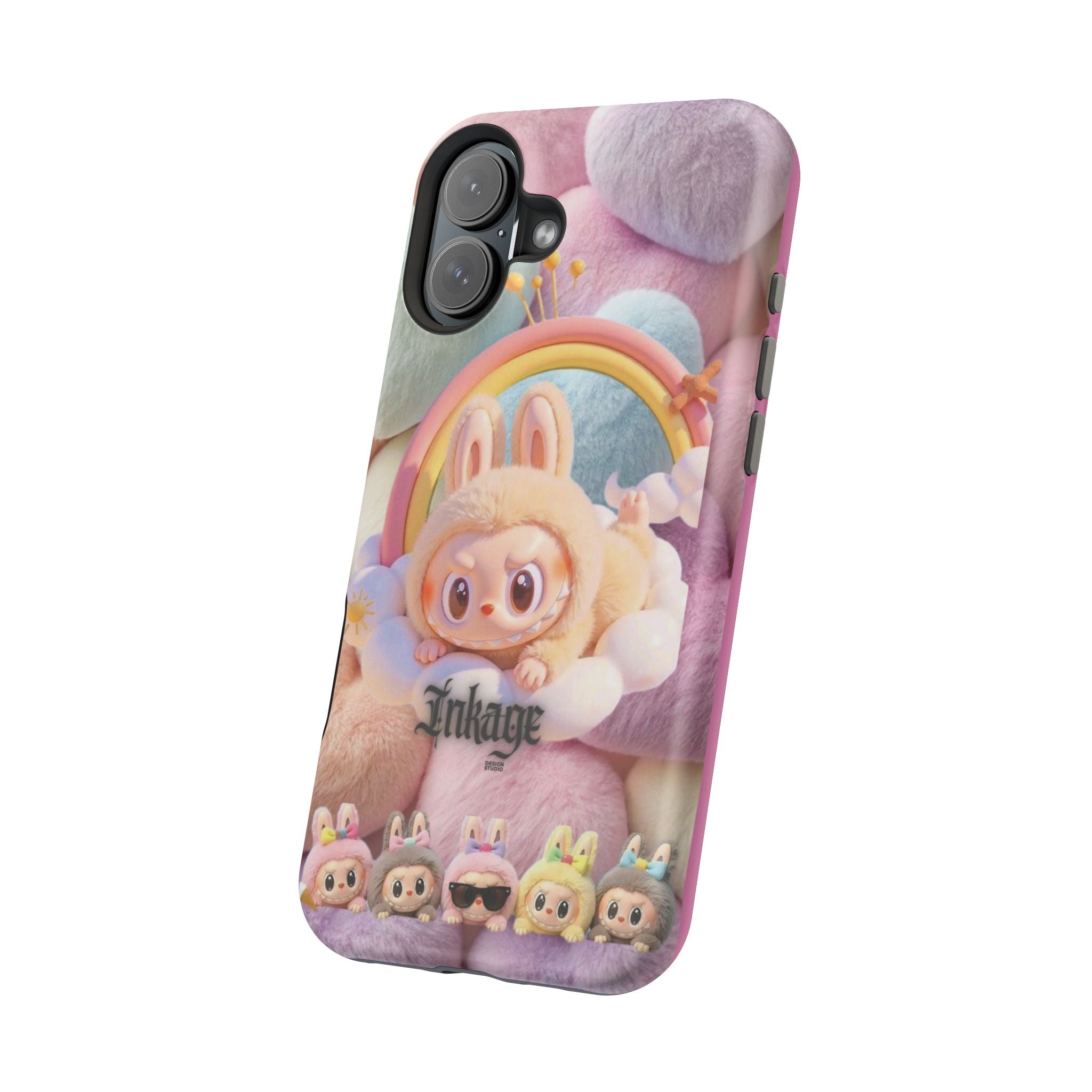 Pastel Rainbow Labubu Magnetic Phone Cases(Animation)