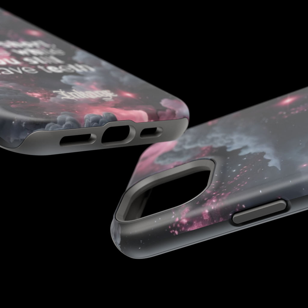 “Life is Short, Smile While You Still Have Teeth” Magnetic Phone Cases (Quote)