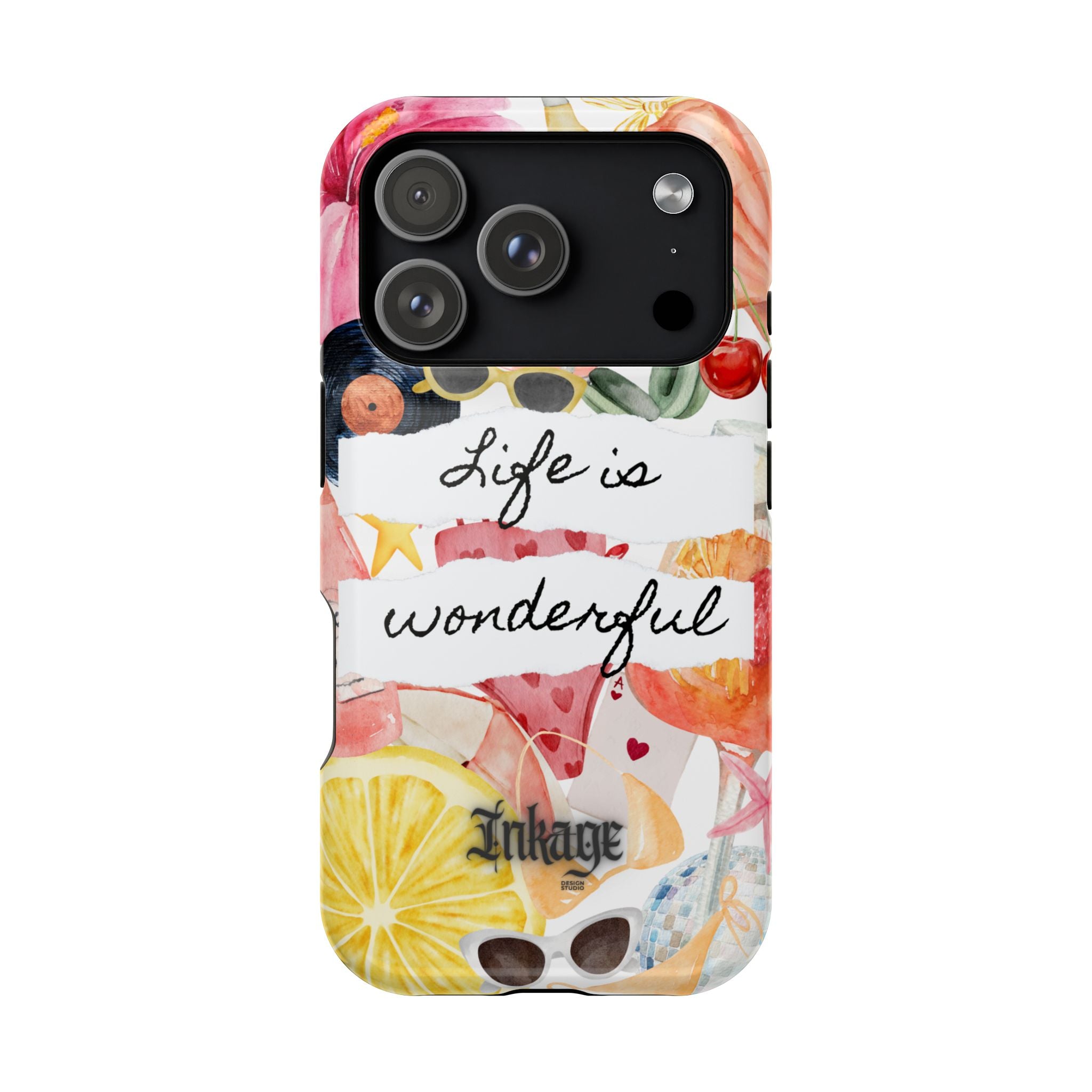 "Life is Wonderful" Quote Magnetic Phone Cases