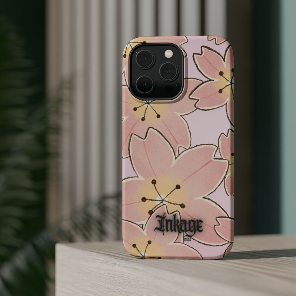 Charming Floral Magnetic Phone Case (Minimal)