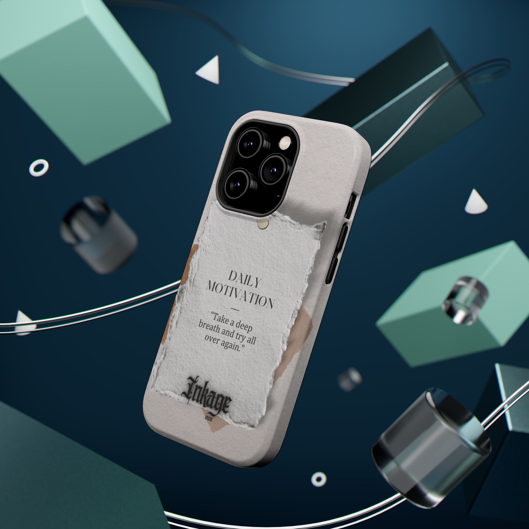 "Daily Motivation" Magnetic Quote Phone Case