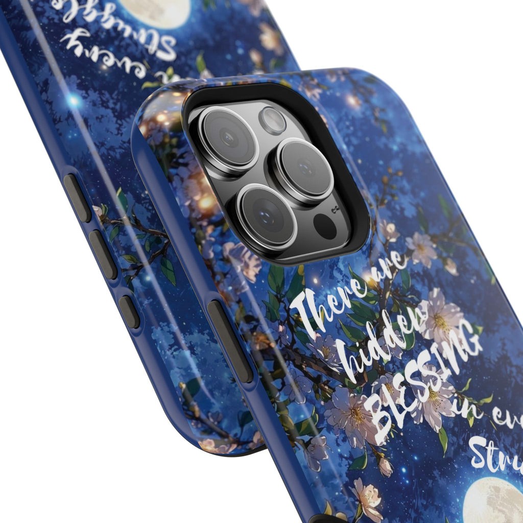 “Moonlit Blessing” Magnetic Phone Cases (Quote)