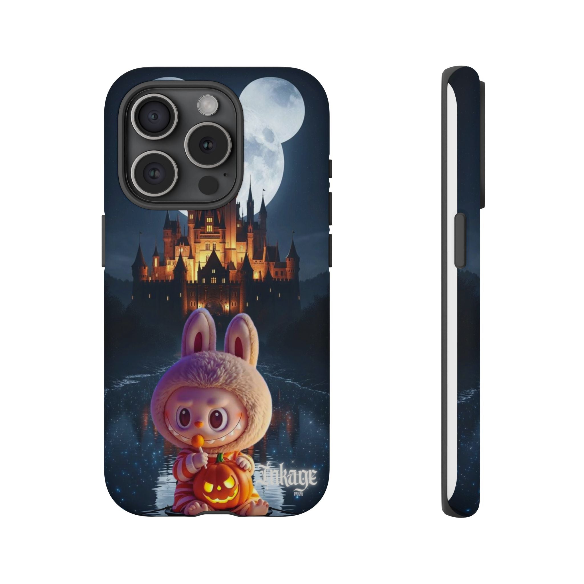 Labubu Halloween On Disney Boat Tough Phone Cases (Season, Animation)