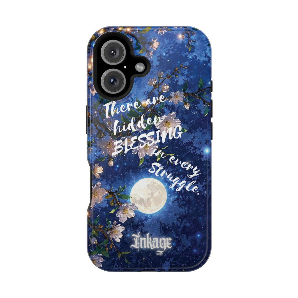 “Moonlit Blessing” Magnetic Phone Cases (Quote)