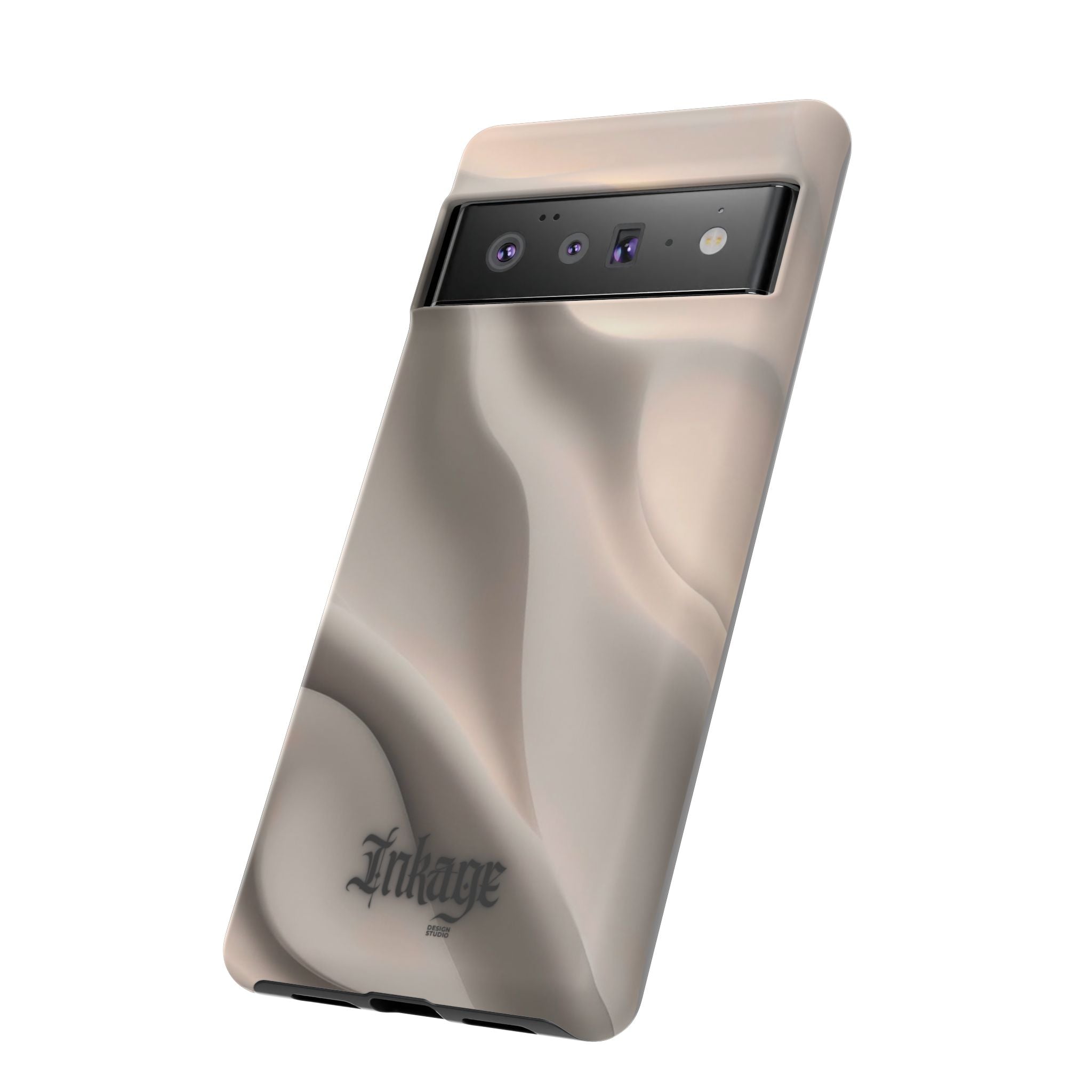 Beige Wavy Flow Tough Phone Case (Minimal)