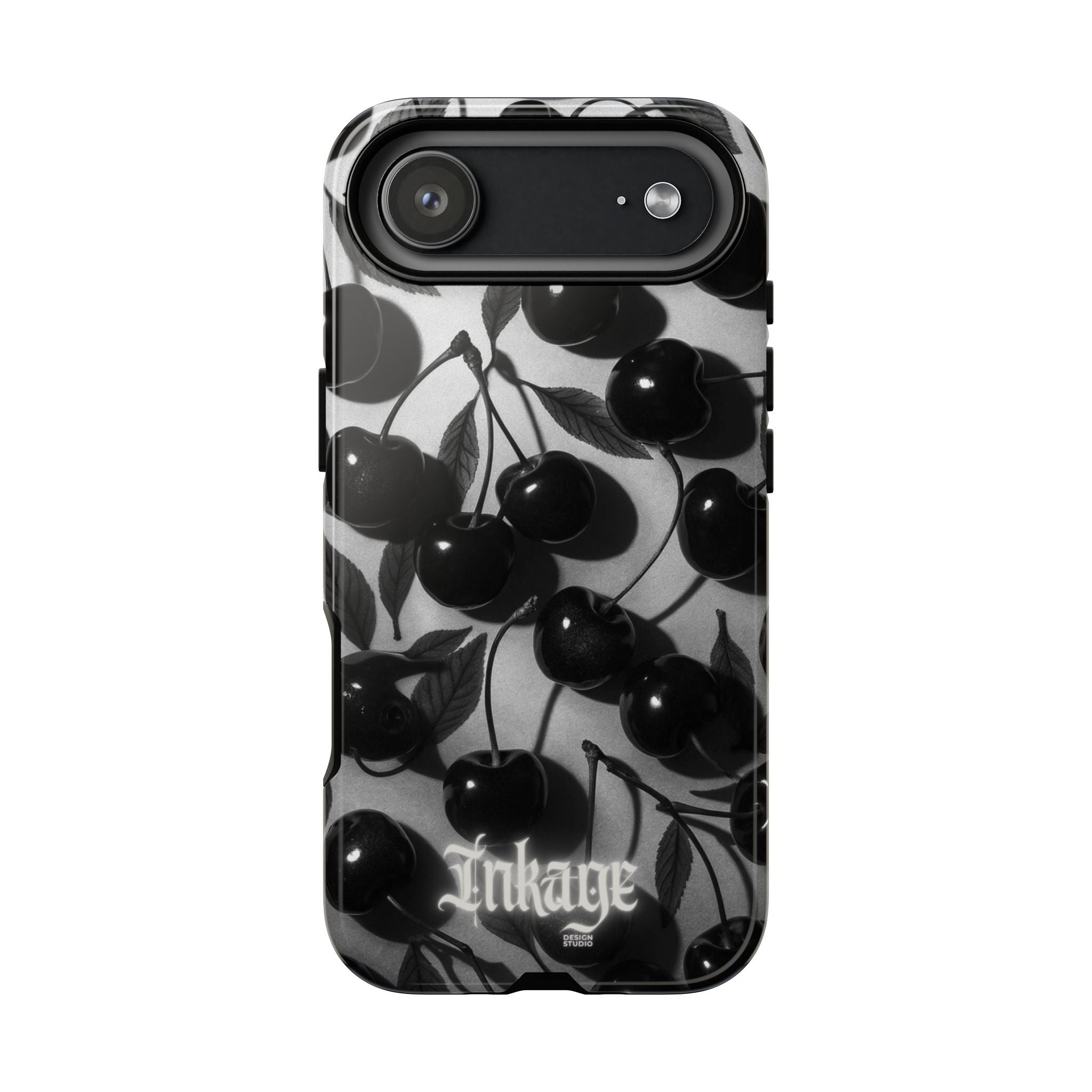 Black Cherry Print Tough Phone Cases (Minimal)