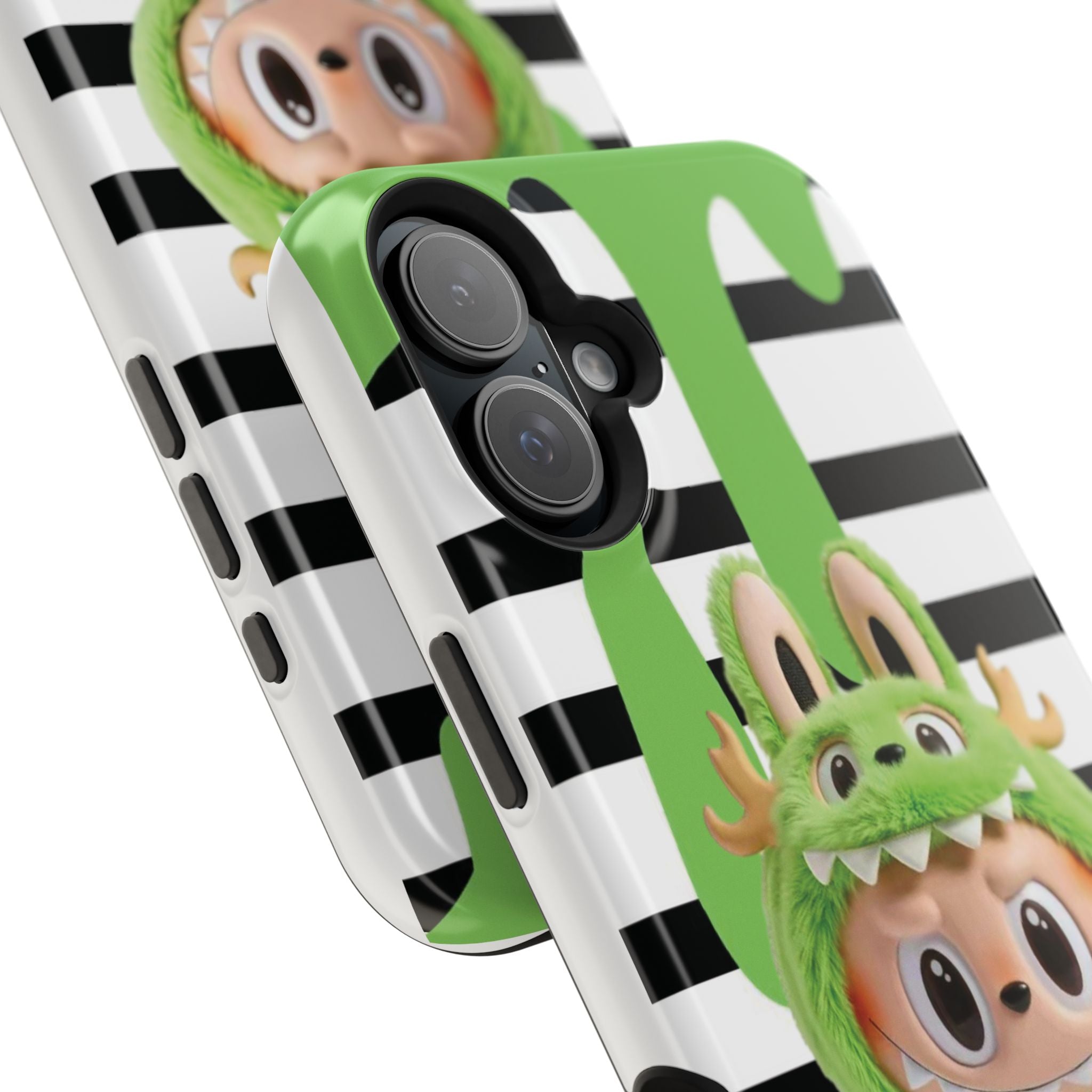Greenie Labubu Spooky Magnetic Phone Case (Animation)