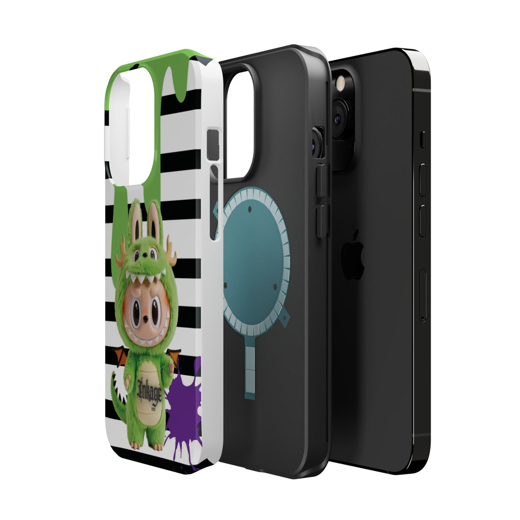 Greenie Labubu Spooky Magnetic Phone Case (Animation)