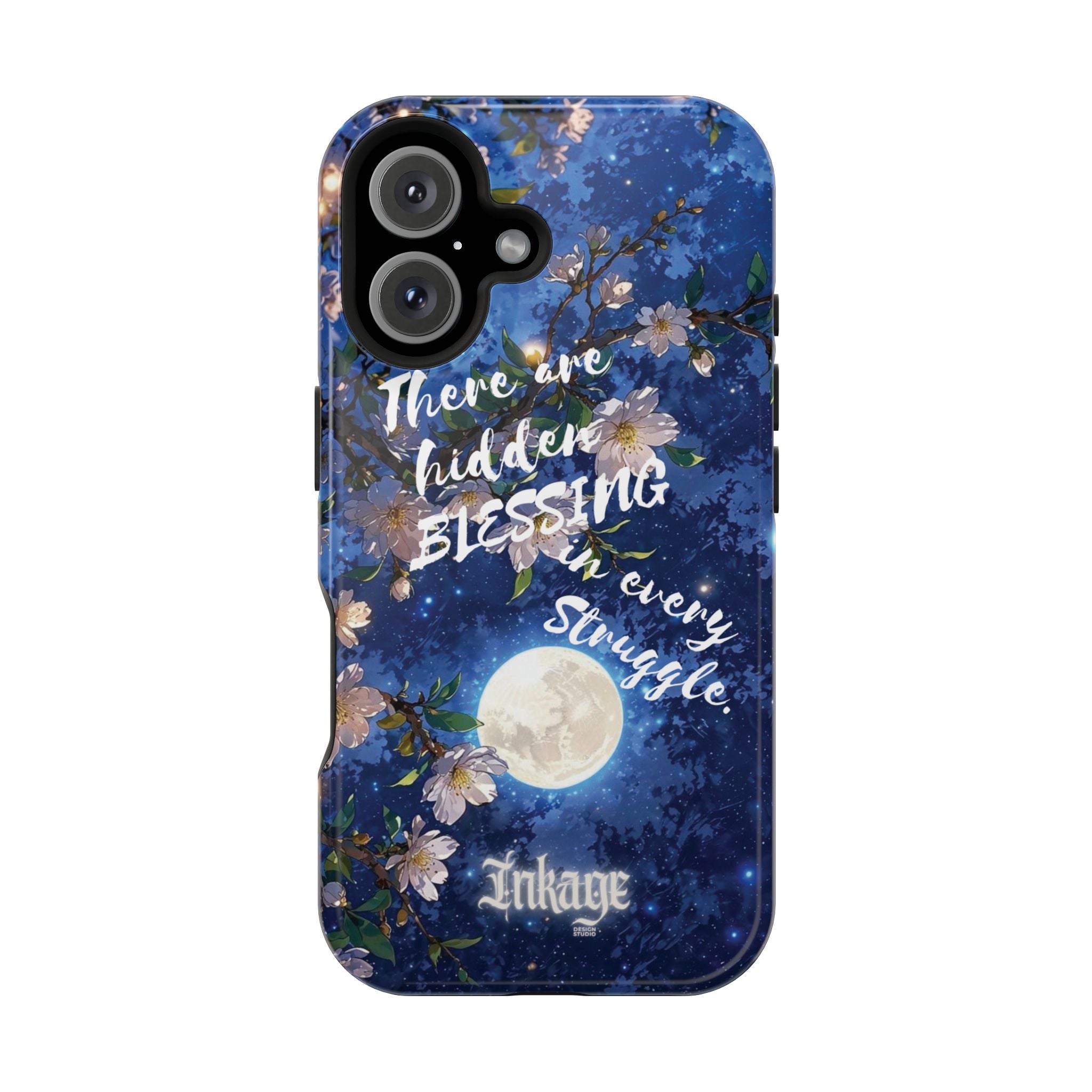 “Moonlit Blessing” Quote Magnetic Phone Cases