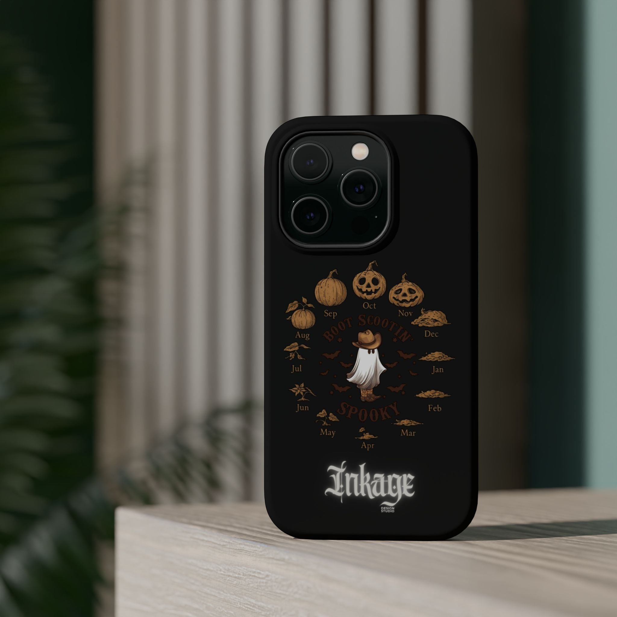 Spooky Boot Halloween Pumpkin Magnetic Phone Case (Season)