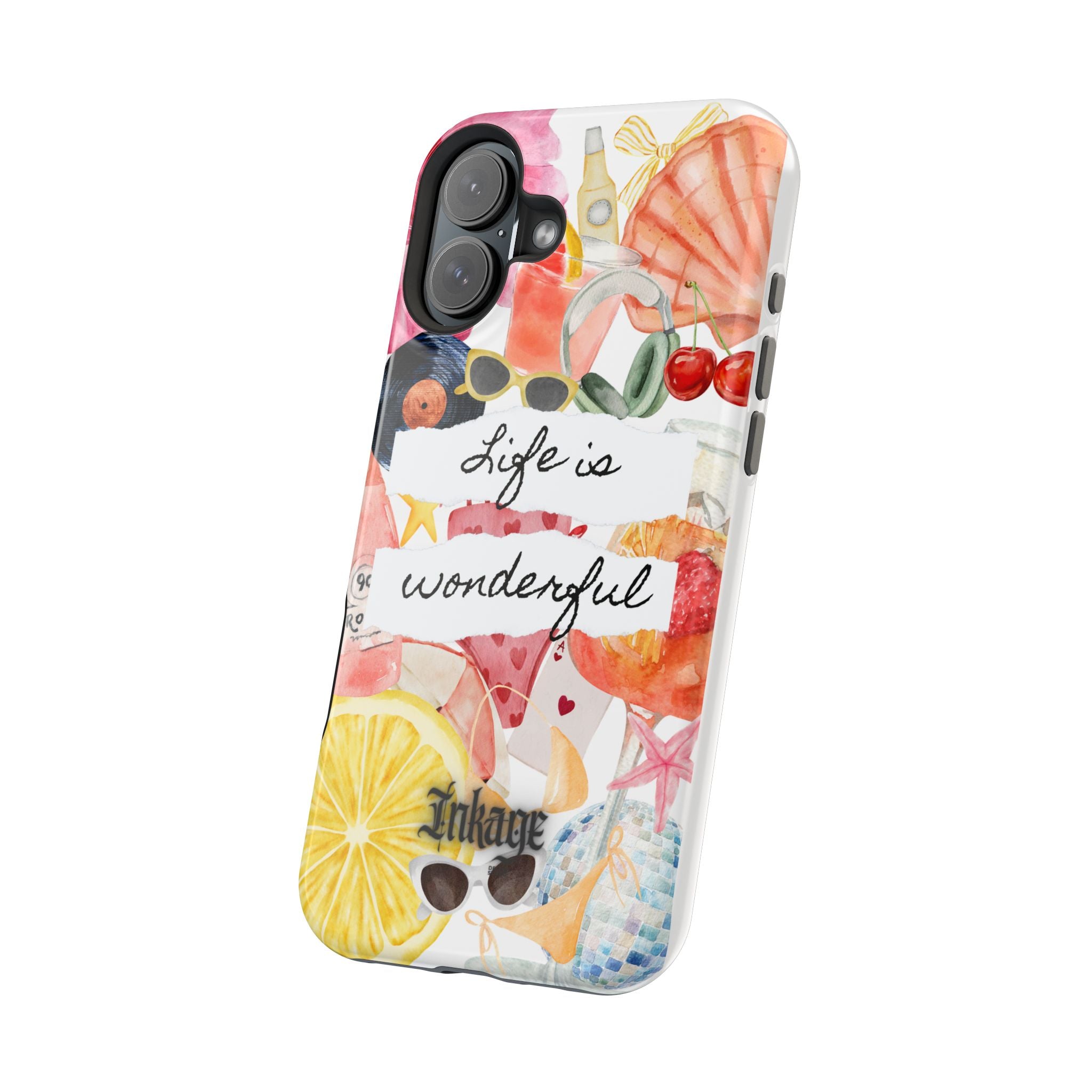 "Life is Wonderful" Quote Magnetic Phone Cases (Quote)