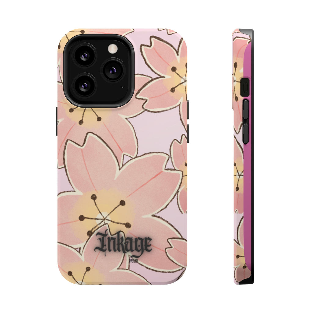 Charming Floral Magnetic Phone Case (Minimal)