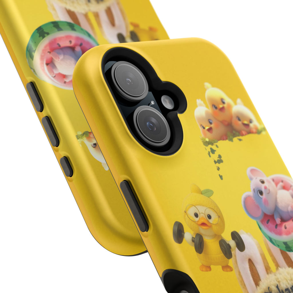 Yellow Cutie Labubu Magnetic Phone Cases (Animation)