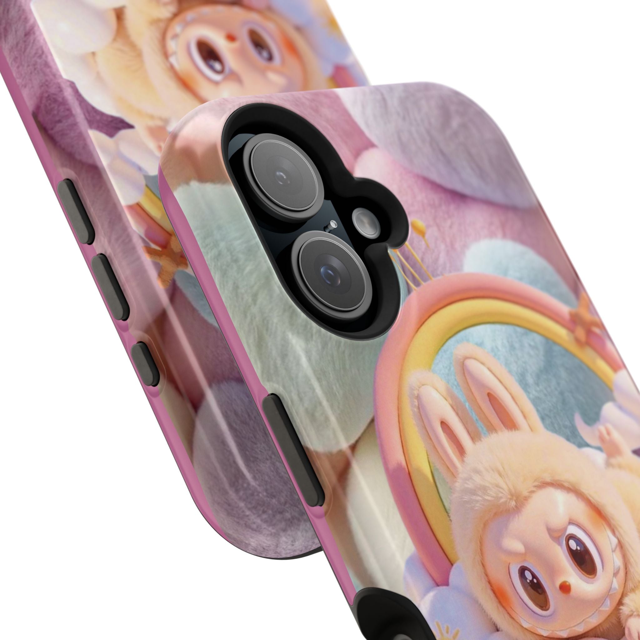 Pastel Rainbow Labubu Magnetic Phone Cases(Animation)