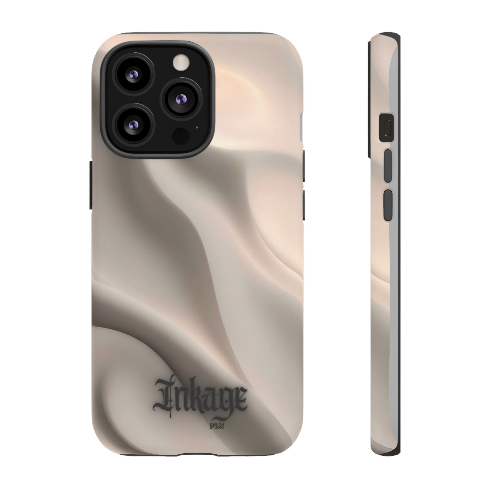 Beige Wavy Flow Tough Phone Case (Minimal)
