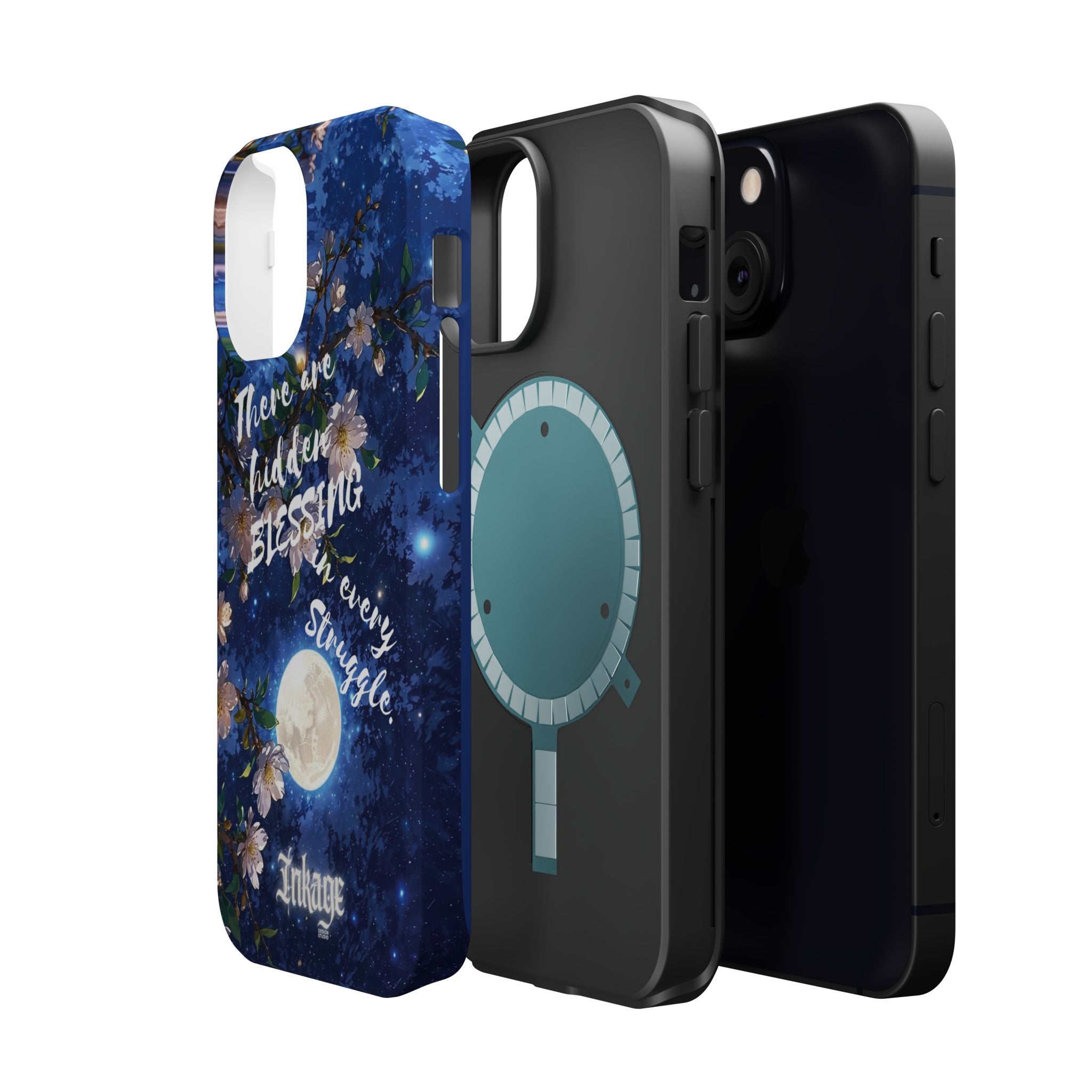 “Moonlit Blessing” Quote Magnetic Phone Cases