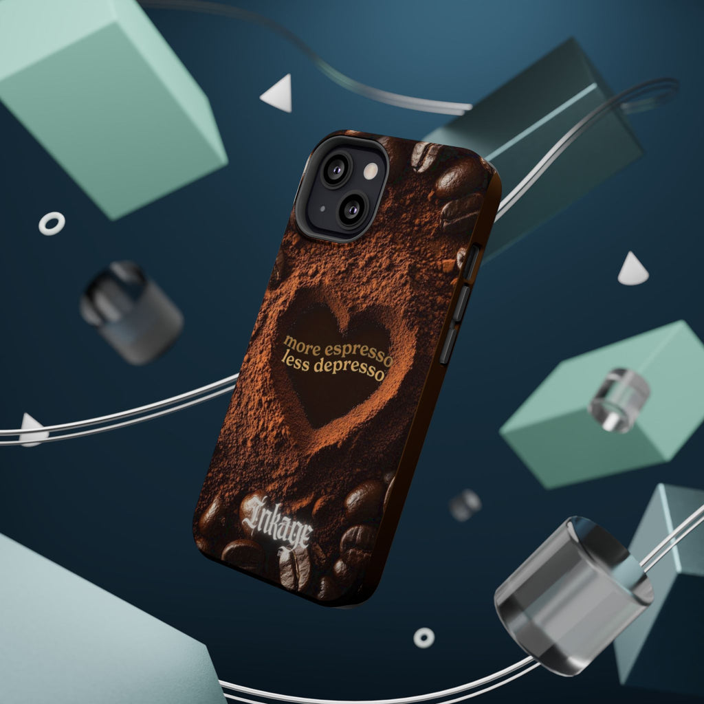 "More Espresso Less Depresso" Magnetic Phone Cases (Quote)