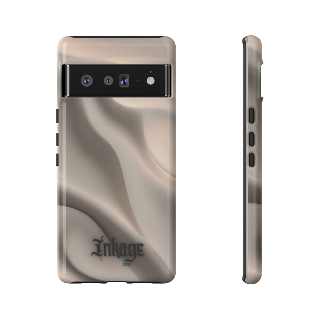 Beige Wavy Flow Tough Phone Case (Minimal)