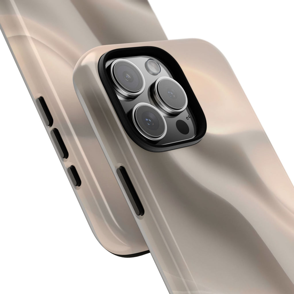 Beige Wavy Flow Tough Phone Case (Minimal)