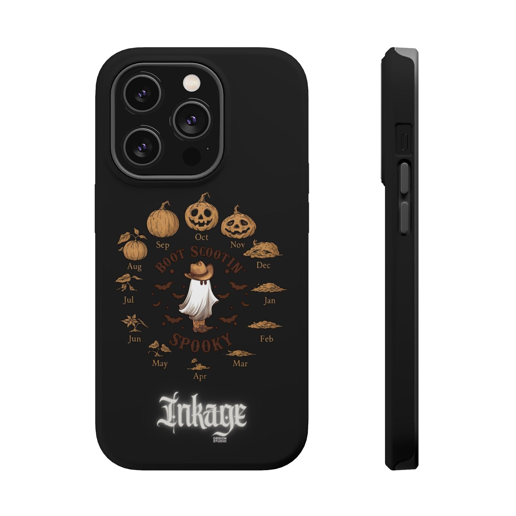 Spooky Boot Halloween Pumpkin Magnetic Phone Case (Season)