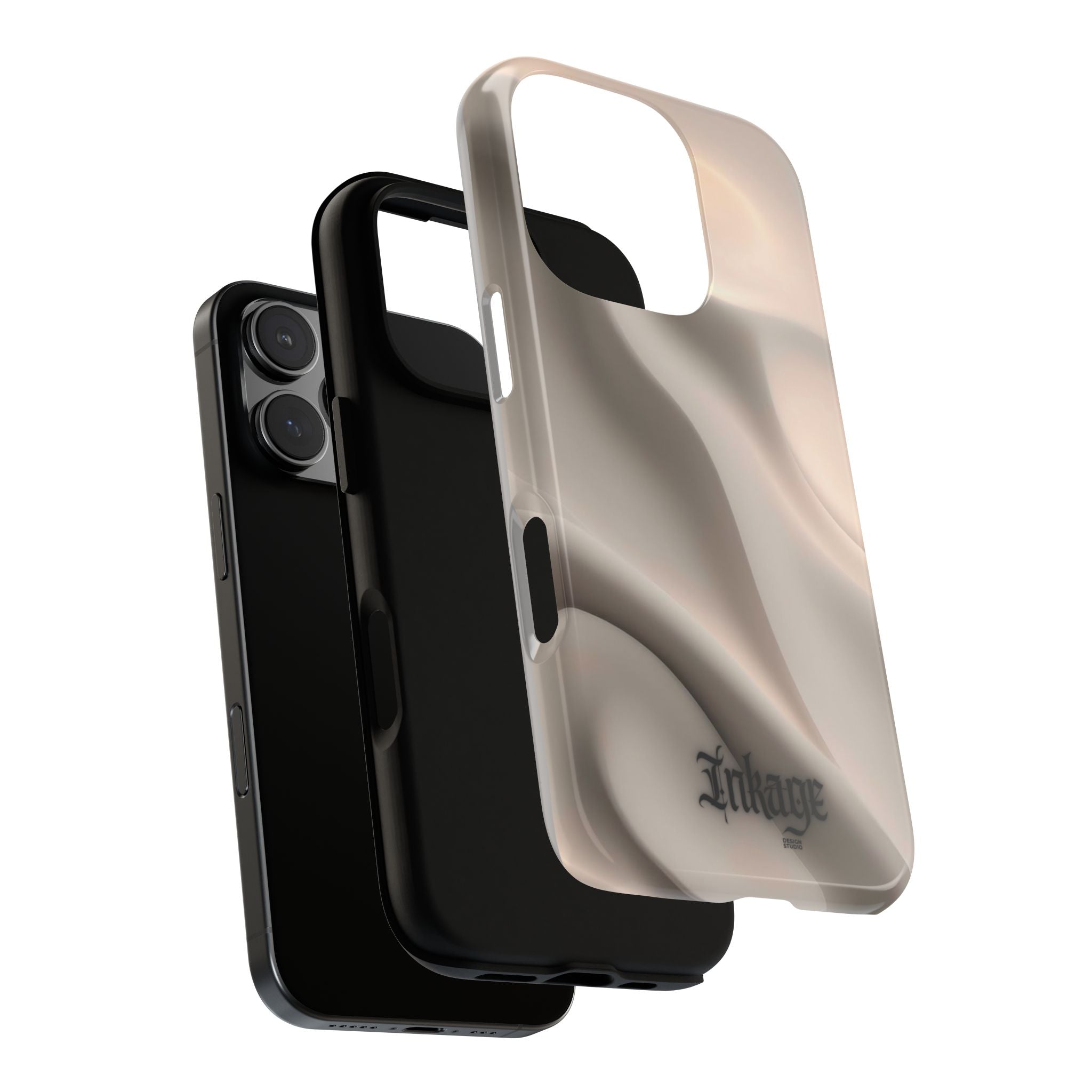 Beige Wavy Flow Tough Phone Case (Minimal)