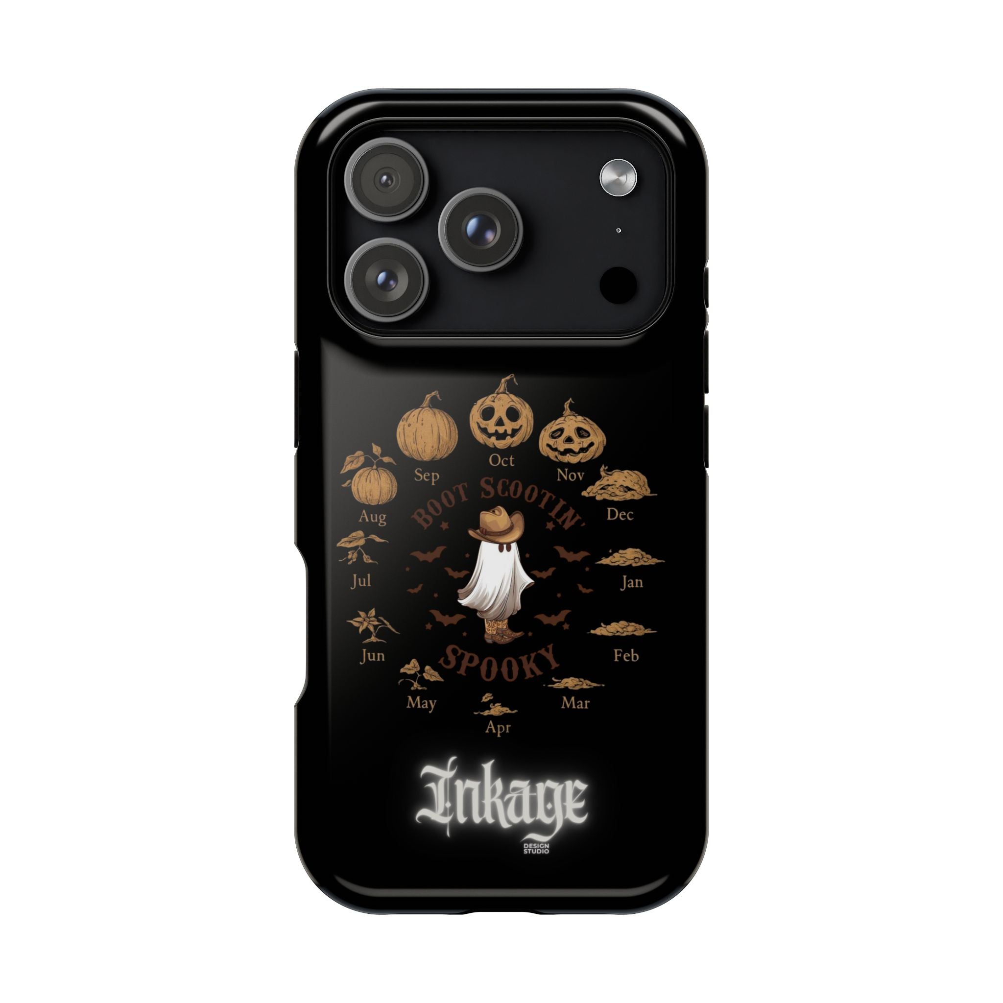 Spooky Boot Halloween Pumpkin Magnetic Phone Case (Season)