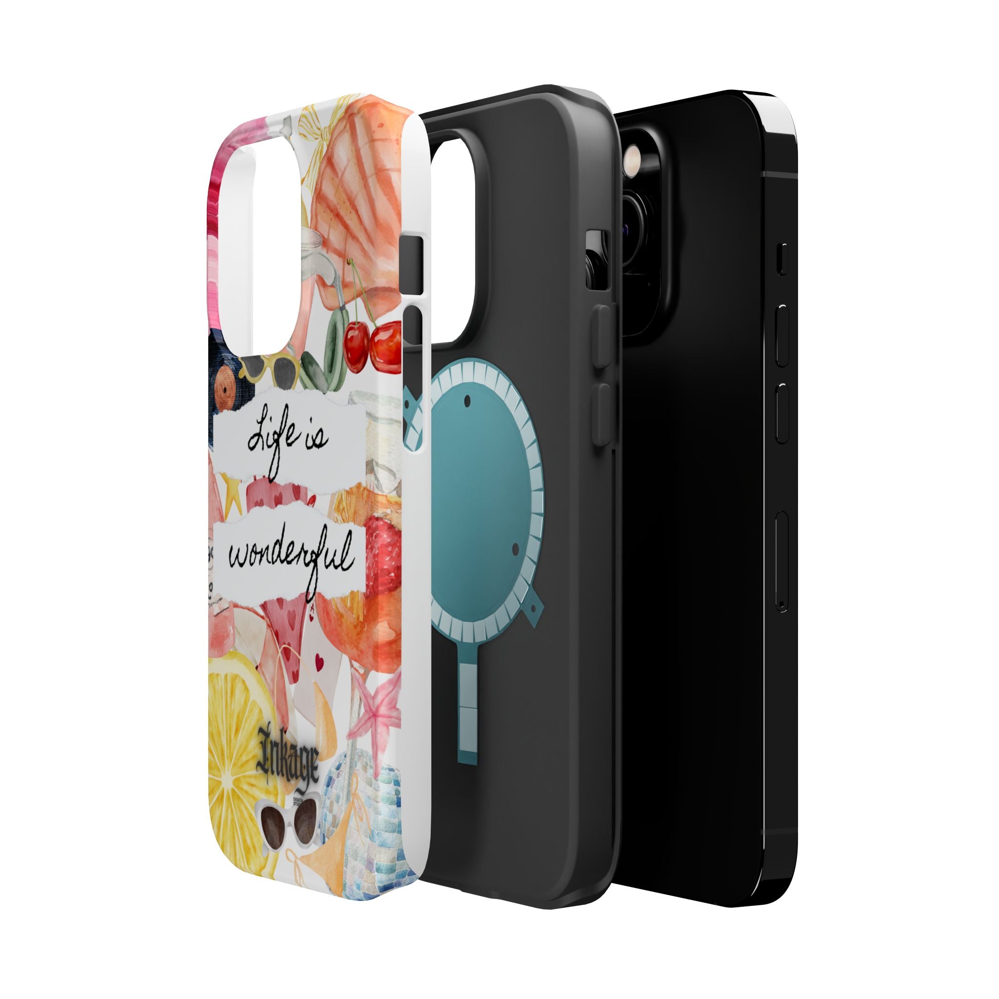 "Life is Wonderful" Quote Magnetic Phone Cases (Quote)