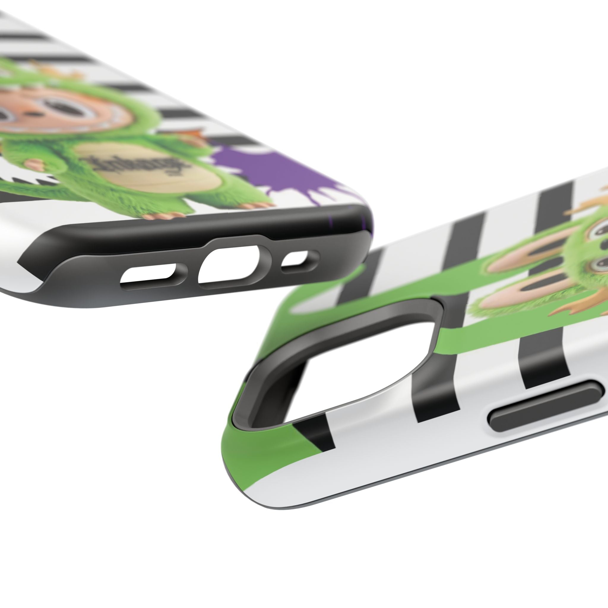 Greenie Labubu Spooky Magnetic Phone Case (Animation)