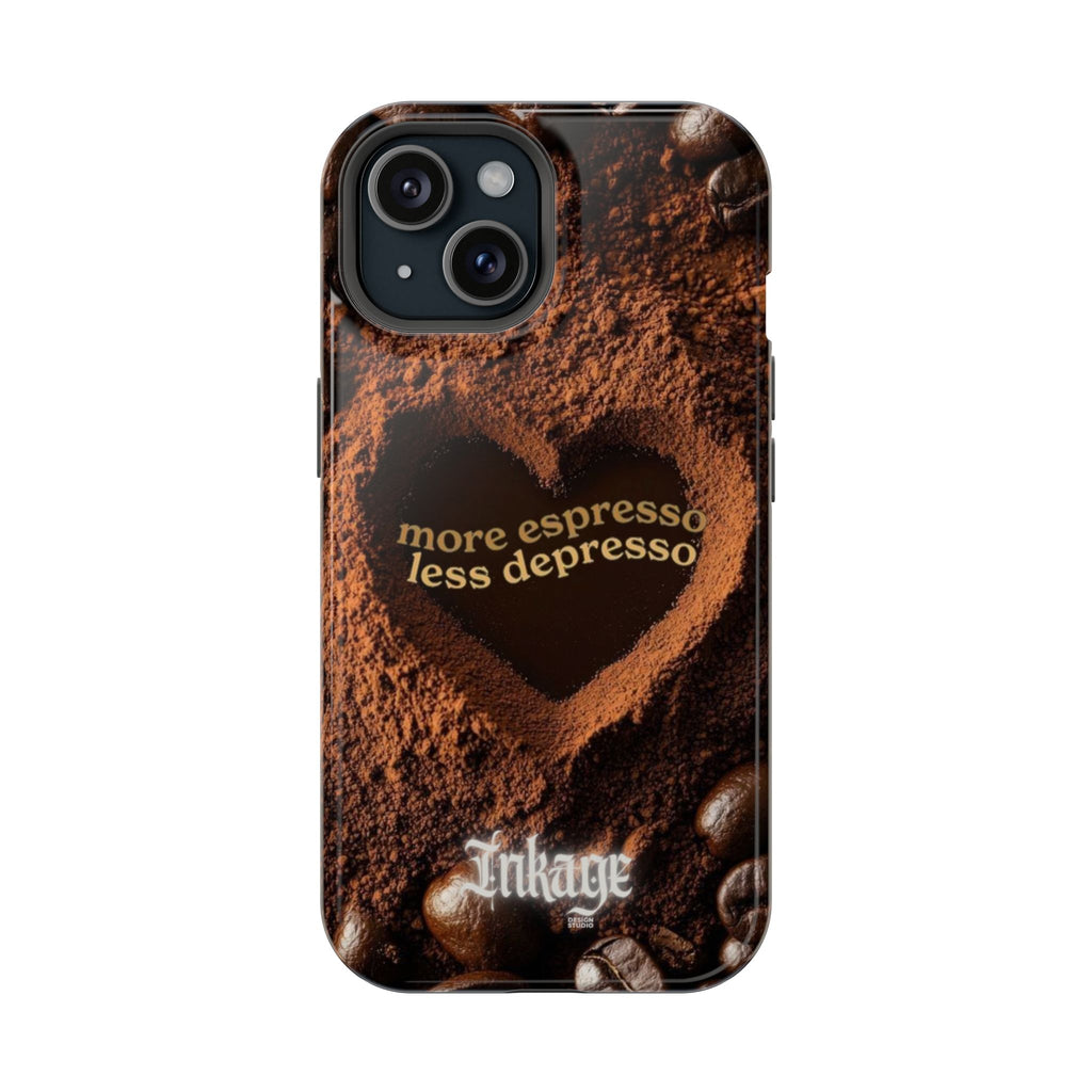 "More Espresso Less Depresso" Quote Magnetic Phone Cases