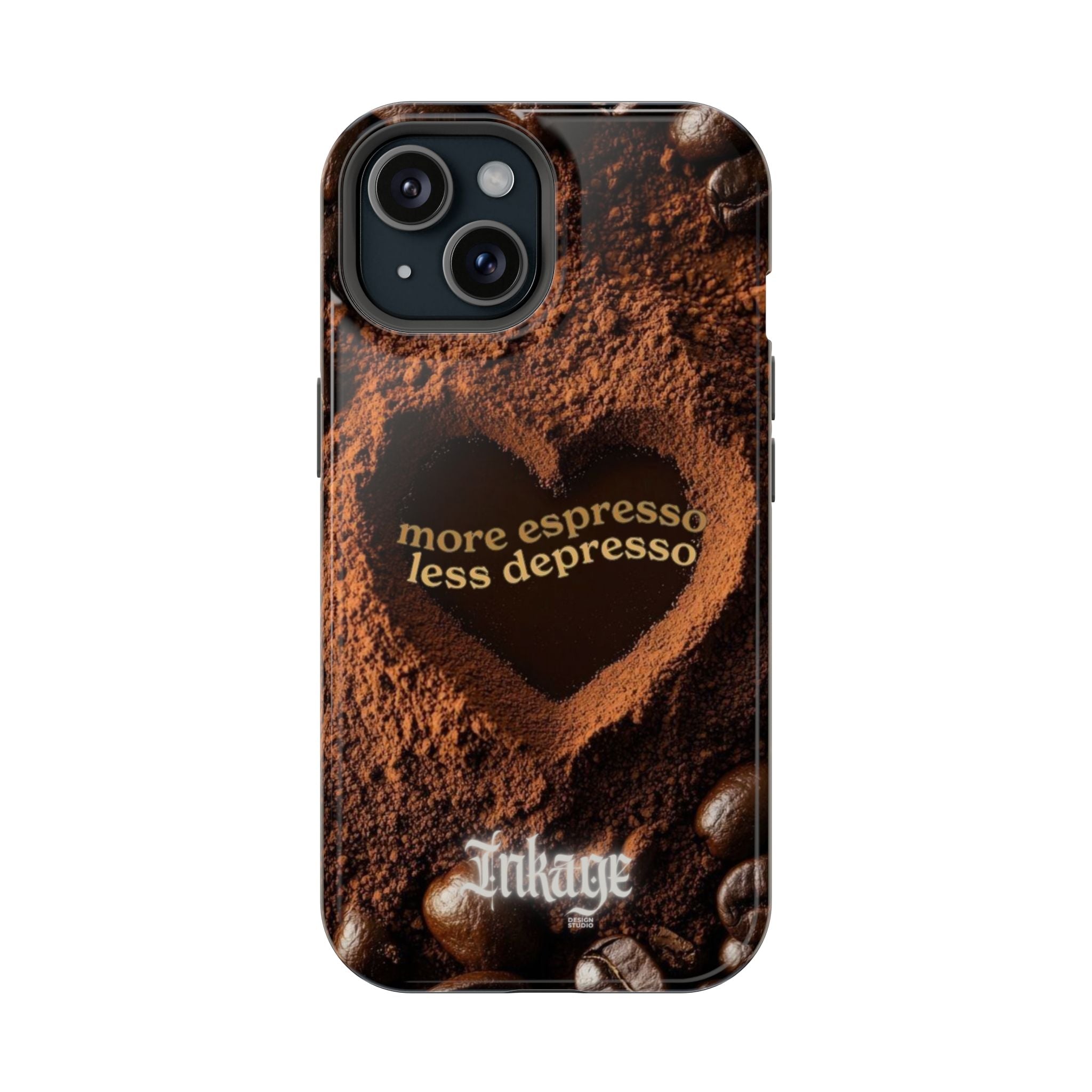 "More Espresso Less Depresso" Quote Magnetic Phone Cases