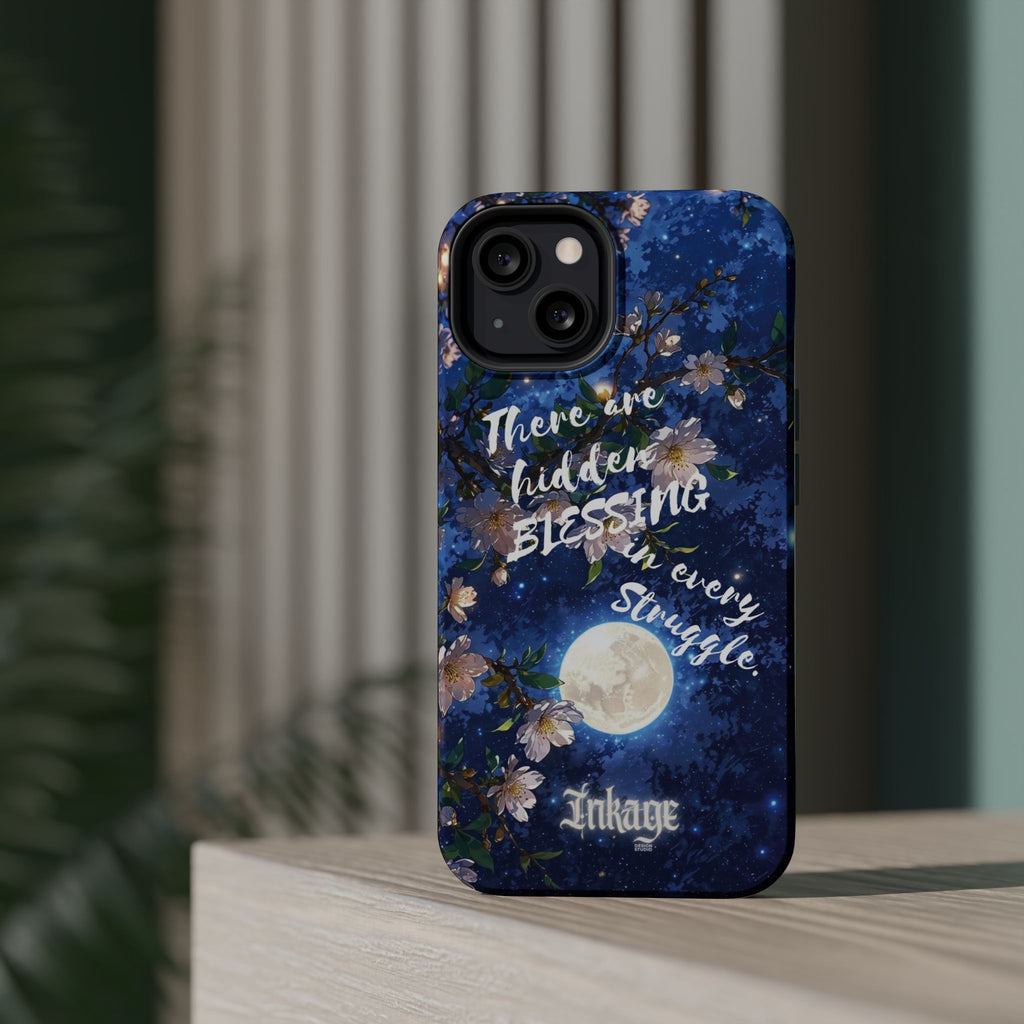 “Moonlit Blessing” Quote Magnetic Phone Cases