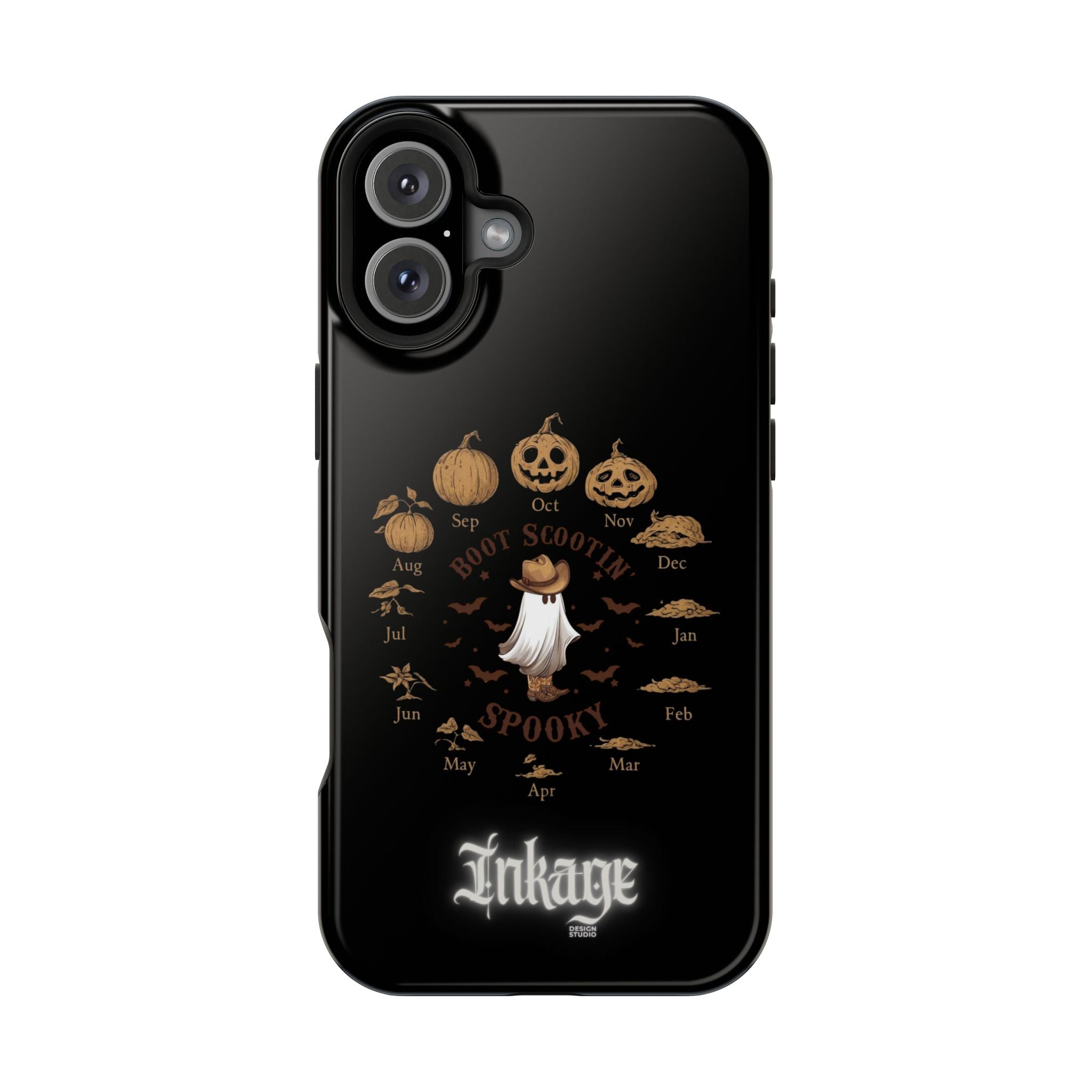 Spooky Boot Halloween Pumpkin Magnetic Phone Case (Season)