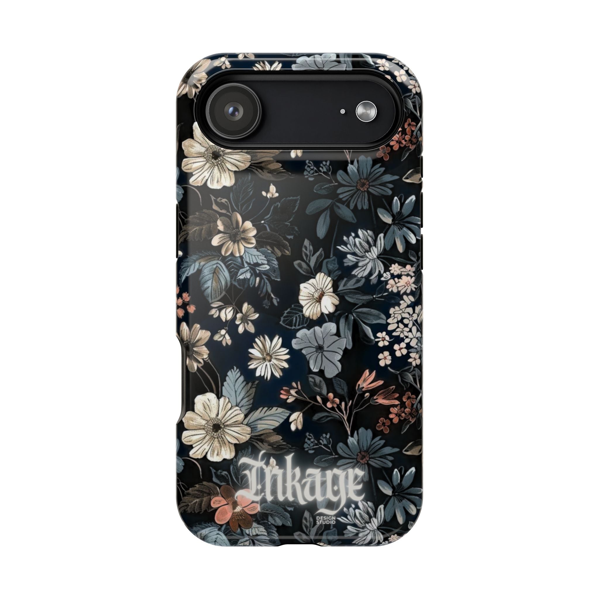 Black Florals Magnetic Phone Cases (Minimal)
