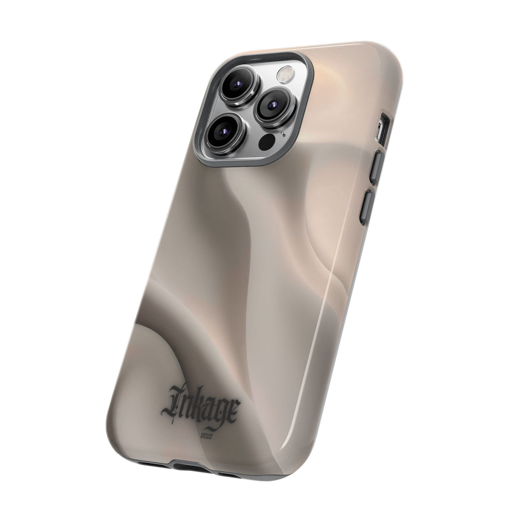 Beige Wavy Flow Tough Phone Case (Minimal)