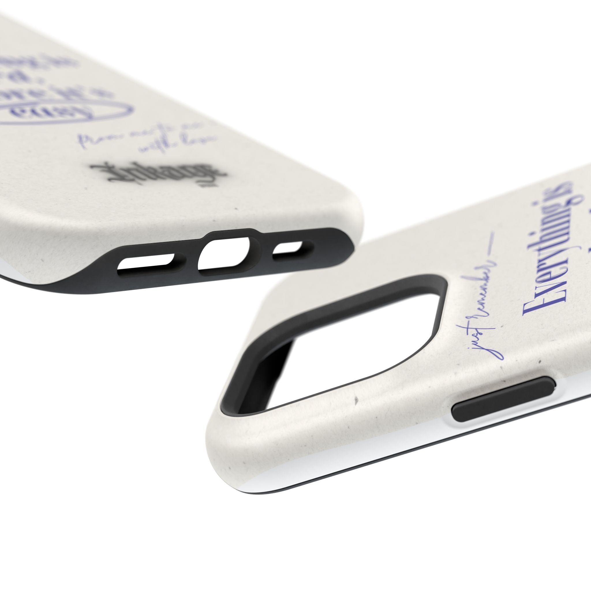 "Everything is hard, before it's easy" Magnetic Phone Case (Quote)