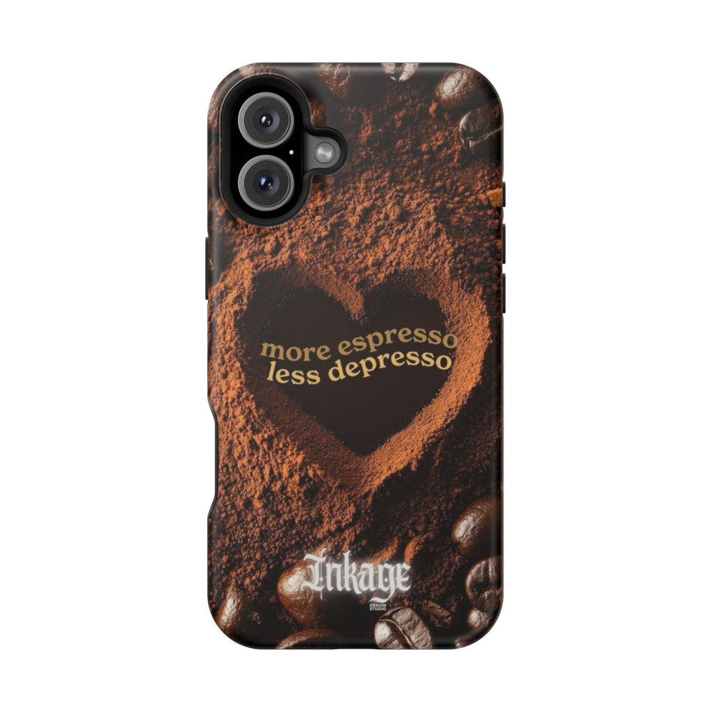 "More Espresso Less Depresso" Quote Magnetic Phone Cases
