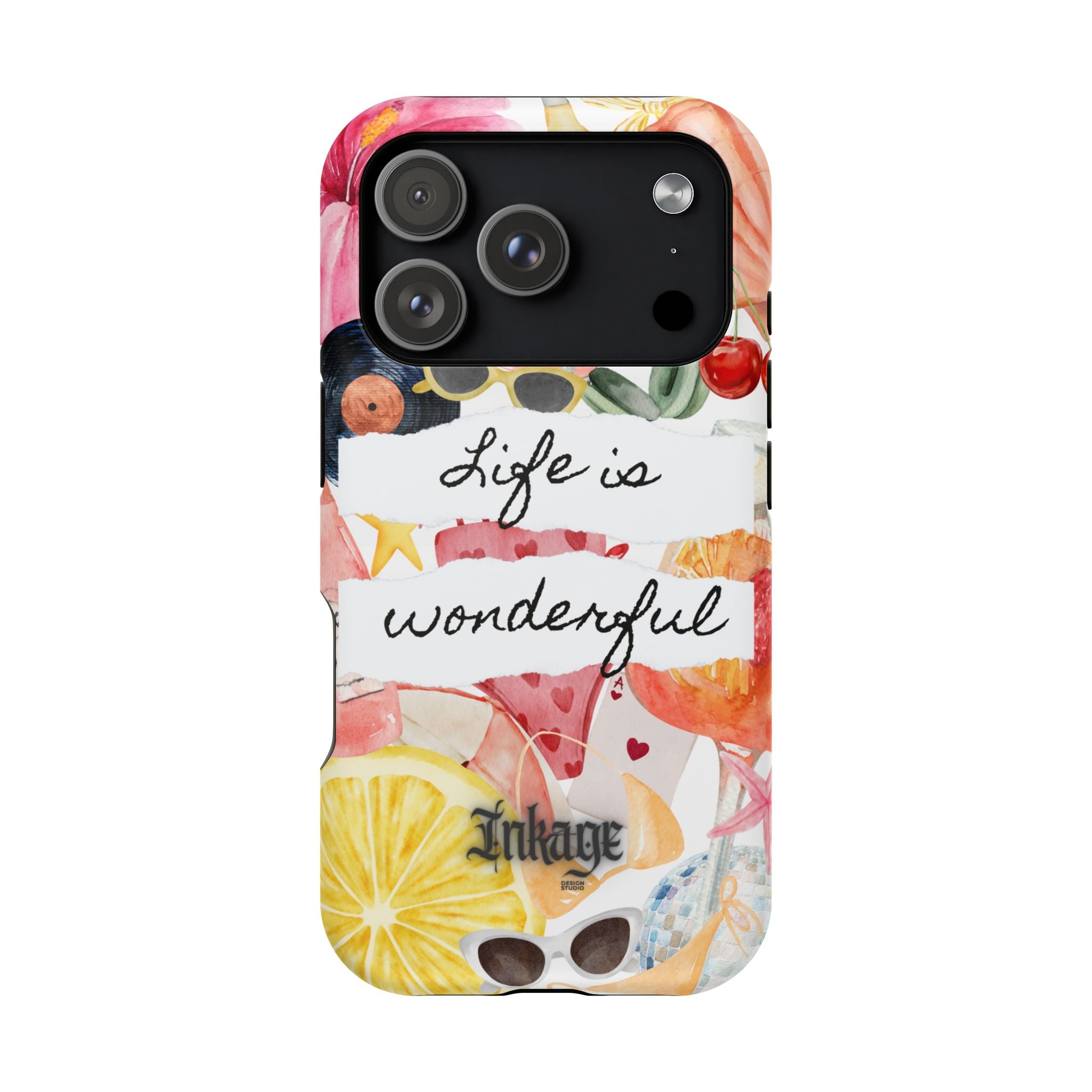 "Life is Wonderful" Quote Magnetic Phone Cases