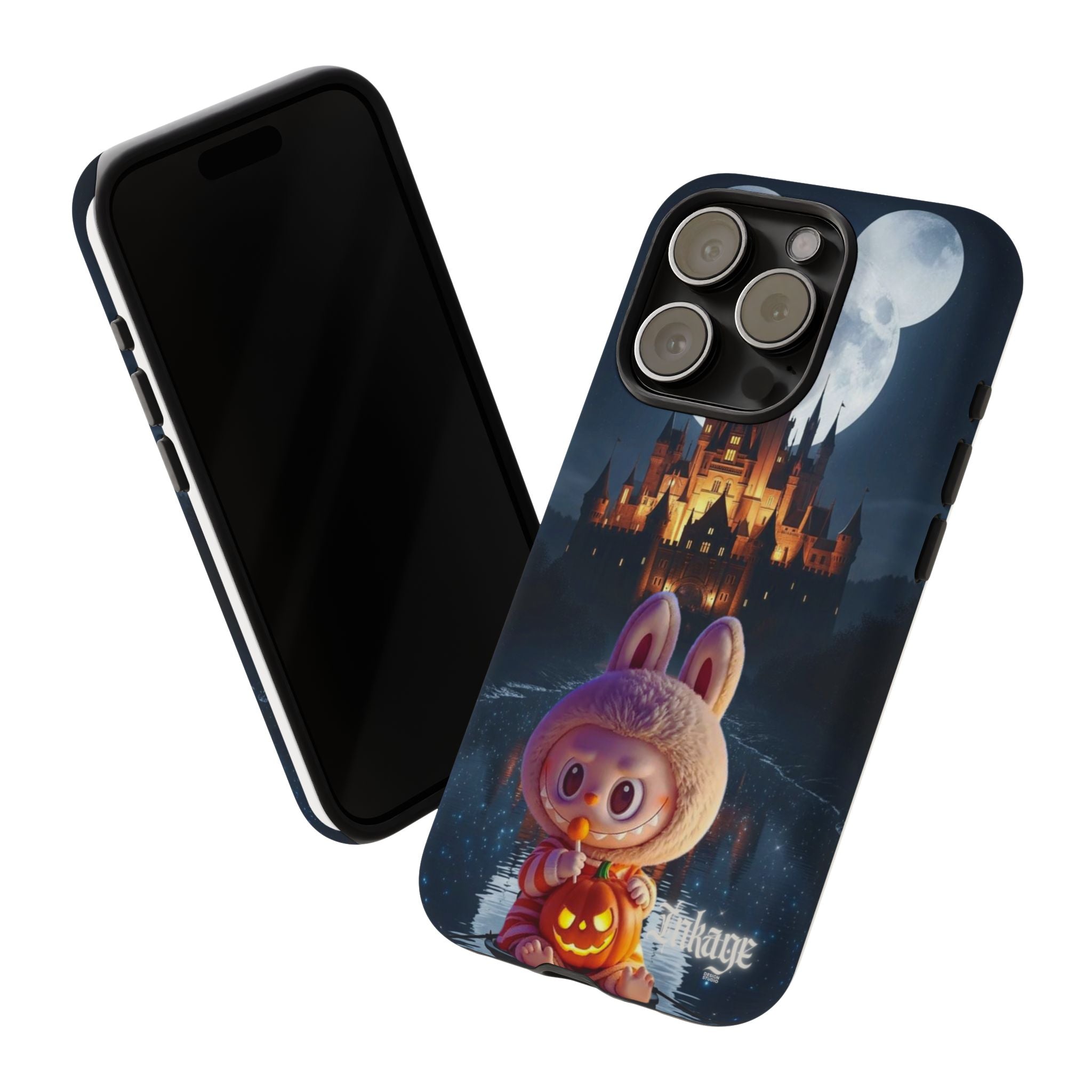 Labubu Halloween On Disney Boat Tough Phone Cases (Season, Animation)