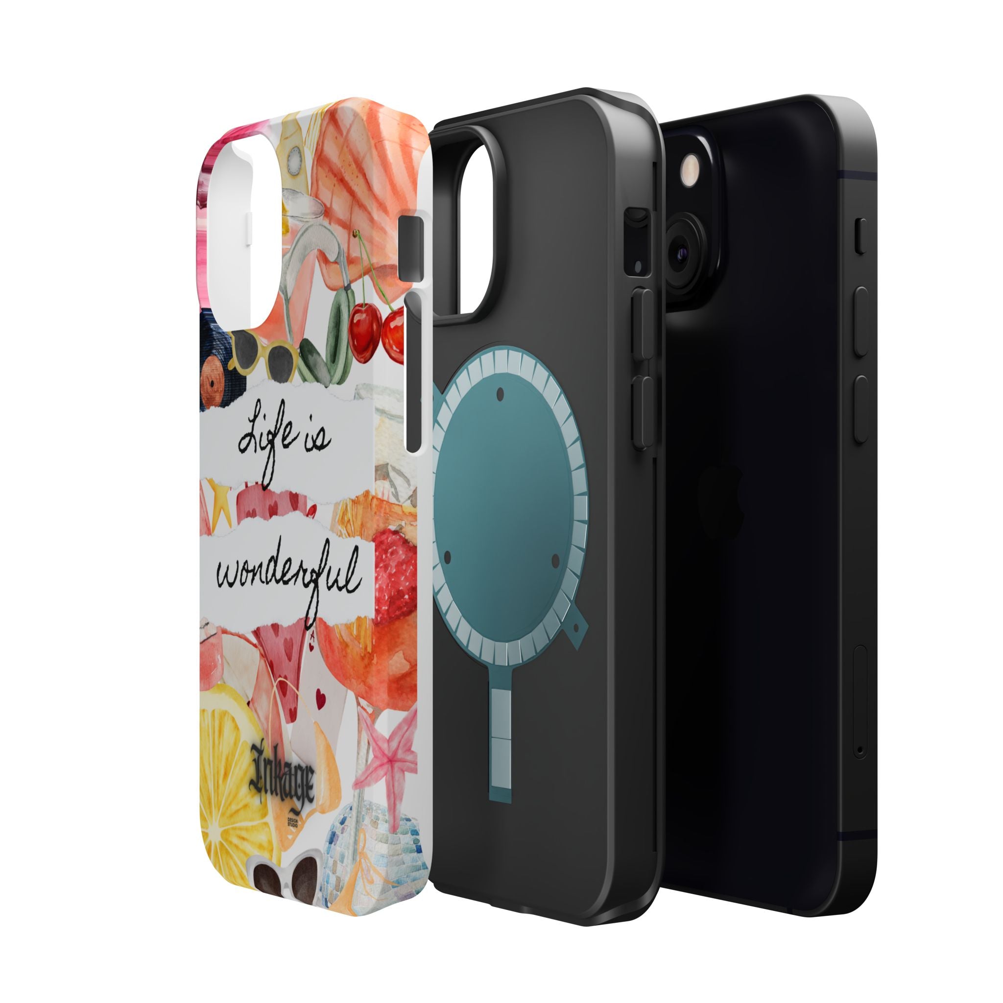 "Life is Wonderful" Quote Magnetic Phone Cases