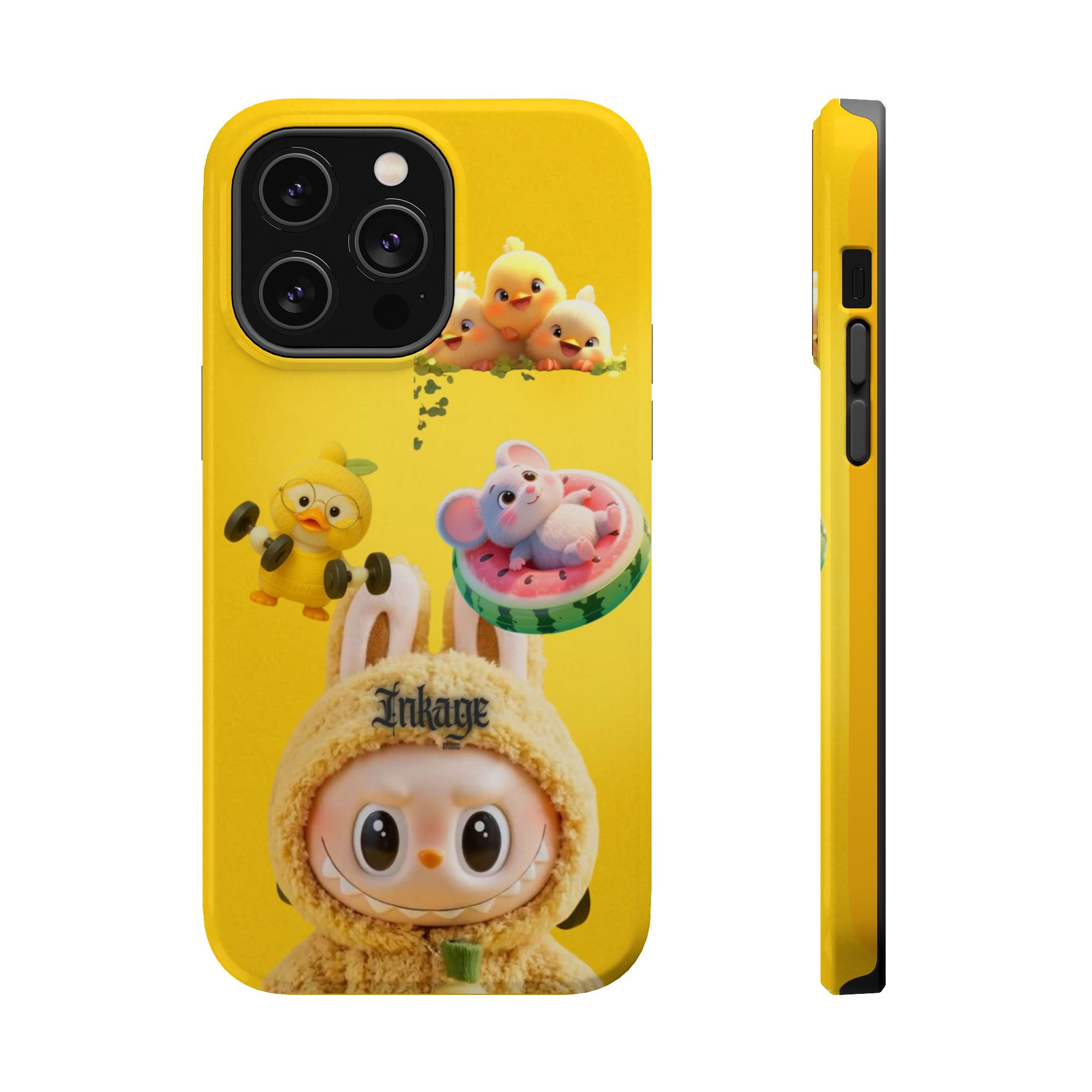Yellow Cutie Labubu Magnetic Phone Cases (Animation)